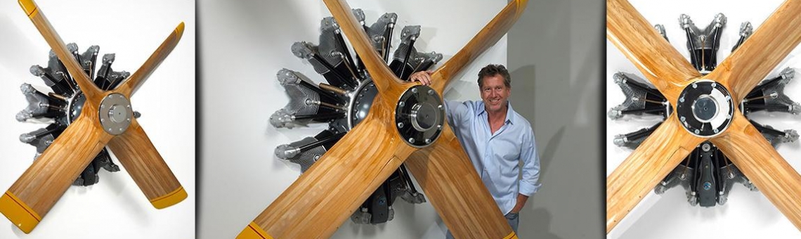 Vrtule s motorem -  Radial Test Club Wall Art