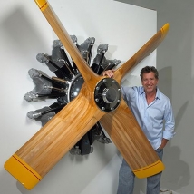Vrtule s motorem -  Radial Test Club Wall Art